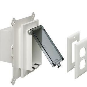 Arlington DBVS1C-1 Low Profile IN BOX Recessed Outlet Box